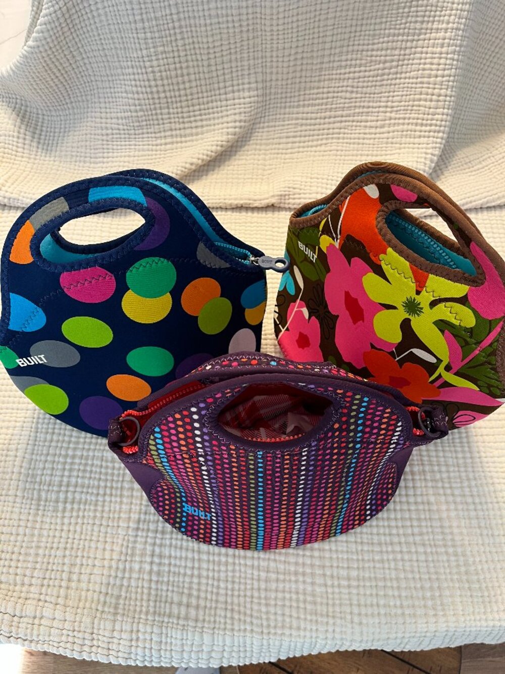Built 2 Gourmet Getaway  & 1 Extra Relish Lunch Totes - Set of 3